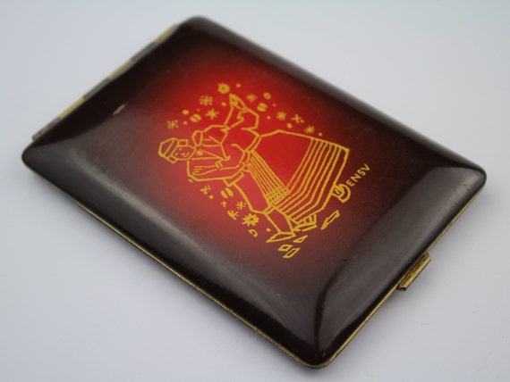 Vintage soviet cigarette case. Cigarette box USSR… - image 2