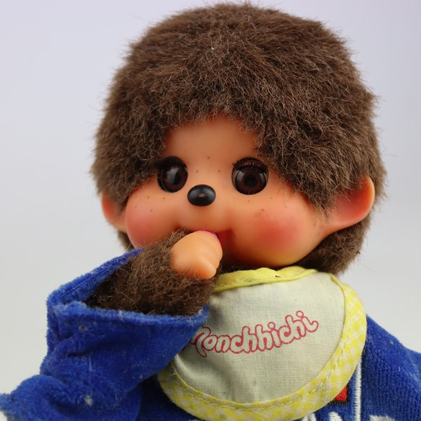 20cm großer Affe Monchhichi Sekiguchi. vintage Affe. Spielzeug Affe. Spielzeug UDSSR-Ära. Affe. Monchhichi. Japan. Gummispielzeug