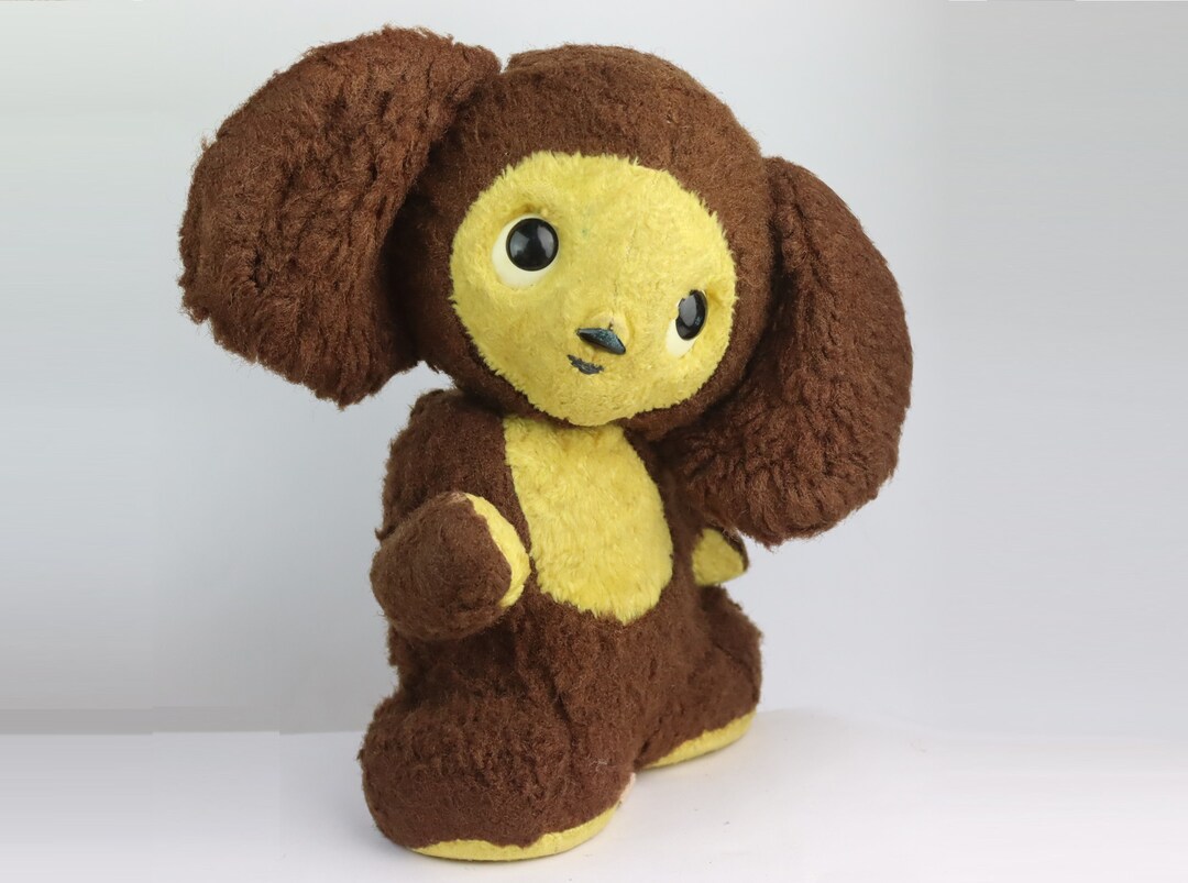 Soviet Cheburashka. Plush Vintage Cheburashka. Retro Toy Cheburashka ...