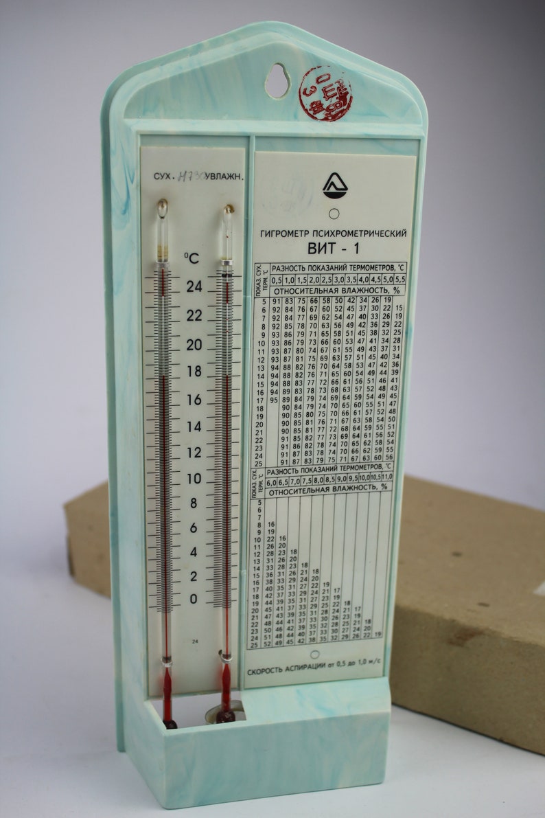NEW Soviet Hydrometer Vintage Psychometric Hydrometer USSR Etsy