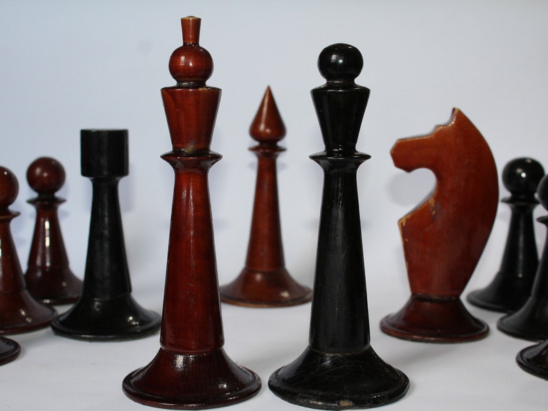 Big Soviet chess set Giant. Giant chess. Vintage chess USSR. Wooden chess. garden chess, ,christmas gift,gift idea image 1