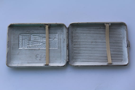 Soviet cigarette case. Metal vintage cigarette ca… - image 7