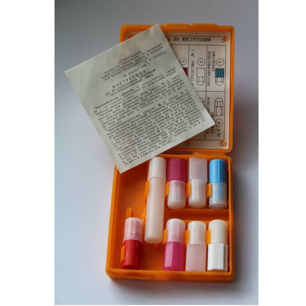 Soviet First Aid Kit, Medical Kit, Medicine Chest, Vintage Medical box. Medical Red Cross box. Vintage medicine,