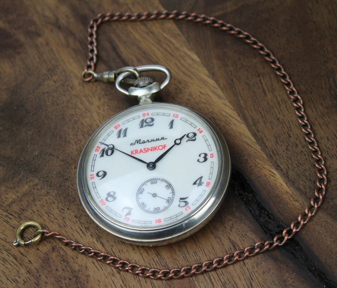 Rare Vintage Pocket Watch Cover for Personalization Soviet Etsy