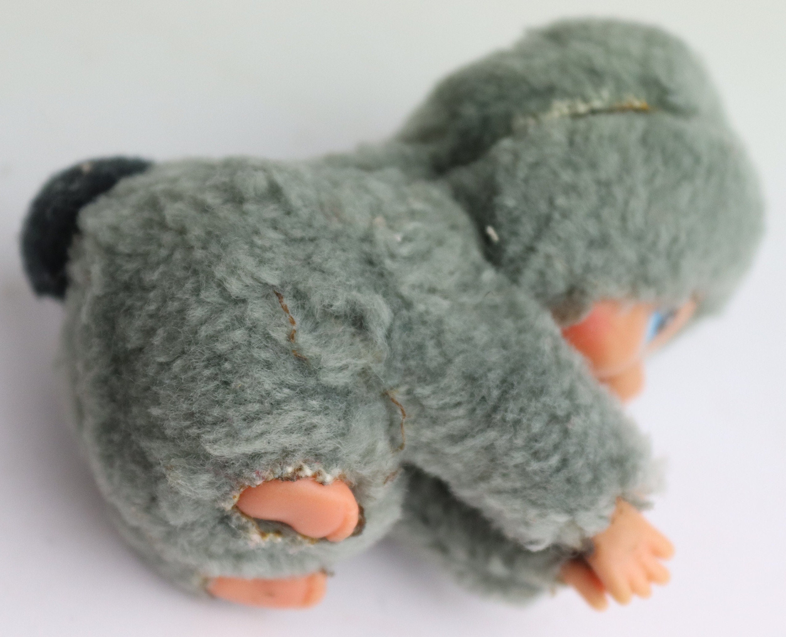 8cm Rare Clip on Monchhichi Sekiguchi. Small Clip Monkey