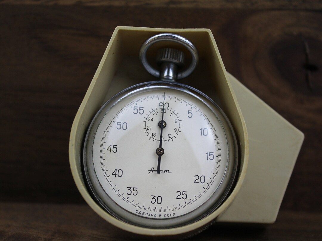 Vintage Soviet Stopwatch AGAT, Mechanical Chronometer USSR, Sports ...