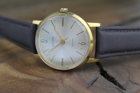 Vintage watch, soviet watch, gold plated, mens wr… - image 2