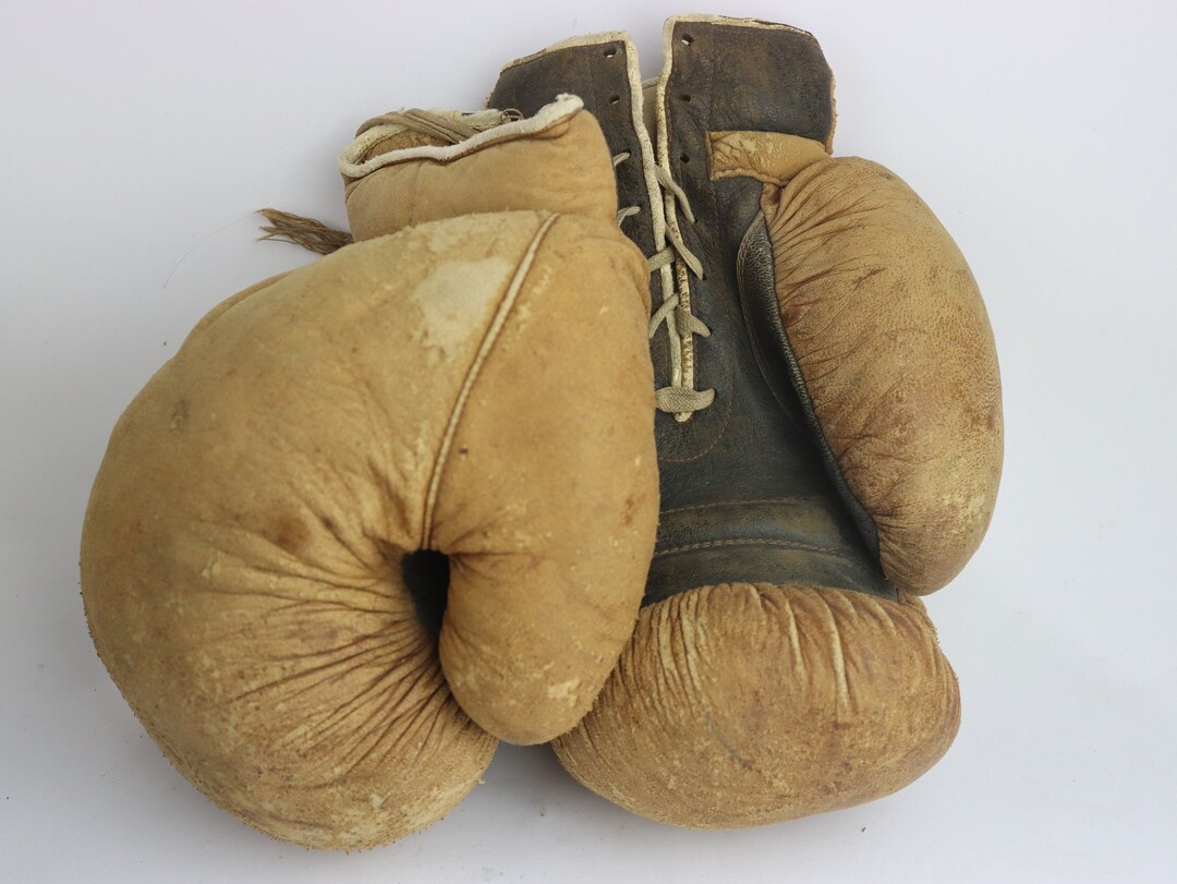 Soviet Boxing Gloves. Vintage Boxing Gloves. Leather Gloves. Leather