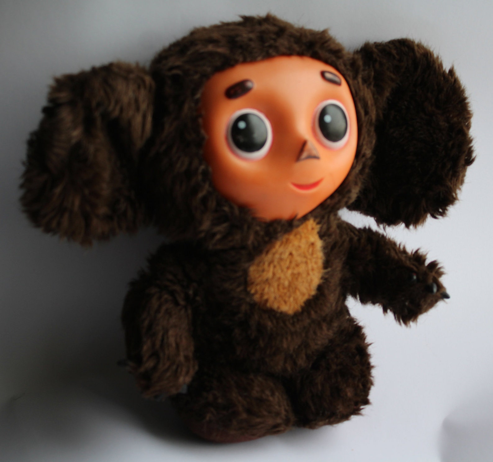 Cute Soviet Cheburashka. Plush vintage Cheburashka. Retro Toy | Etsy