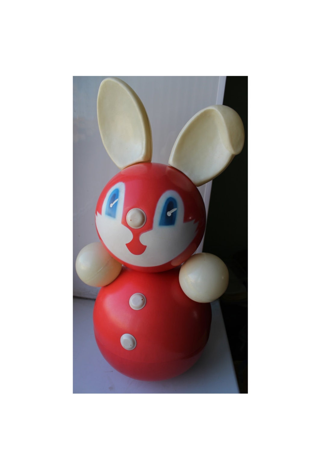 Viscoloid Roly Poly Rabbit Big Roly-poly Rabbit. Soviet Roly-poly. Nevalyashka USSR 50's. Soviet ...