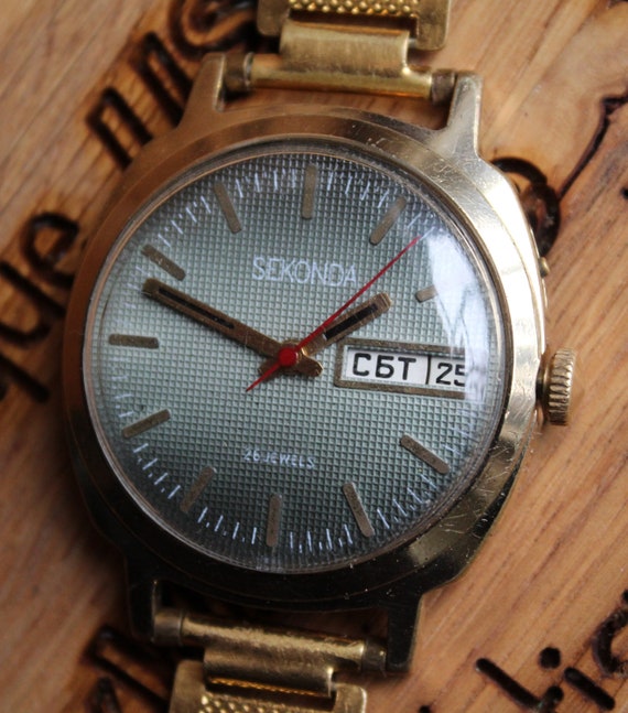 Very rare vintage watch SECONDA, Soviet men's watch, … - Gem