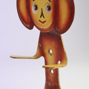 Soviet cheburashka hook. Wall Hanging Decor. wall cheburashka. Vintage Decor. coat rack. handing hook. kids hanger. cartoon hero. image 4