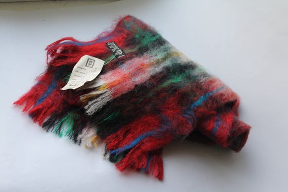 NEW. Vintage mohair scarf, vintage mohair wool mu… - image 5