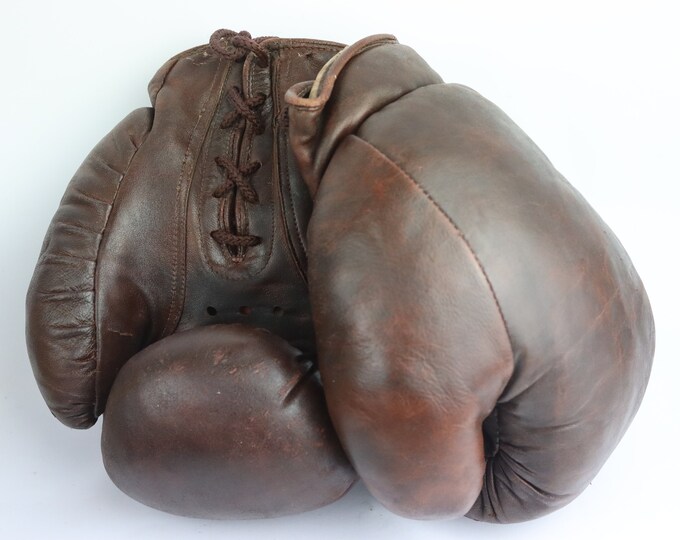 Soviet Boxing Gloves. Vintage Boxing Gloves. Leather Gloves. Leather