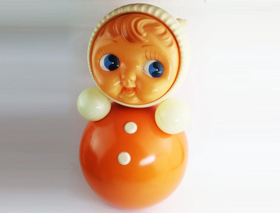 Large Roly Poly Bright Big Orange Soviet Roly-poly. Large Roly-poly. Soviet Roly-poly ...