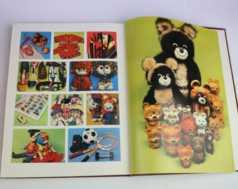 1980 Very rare Soviet Book souvenir the XXII Olympiad 1980. Olympic Bear. Misha Vintage Soviet book. Olympic  Mascot. USSR Home Photo Decor