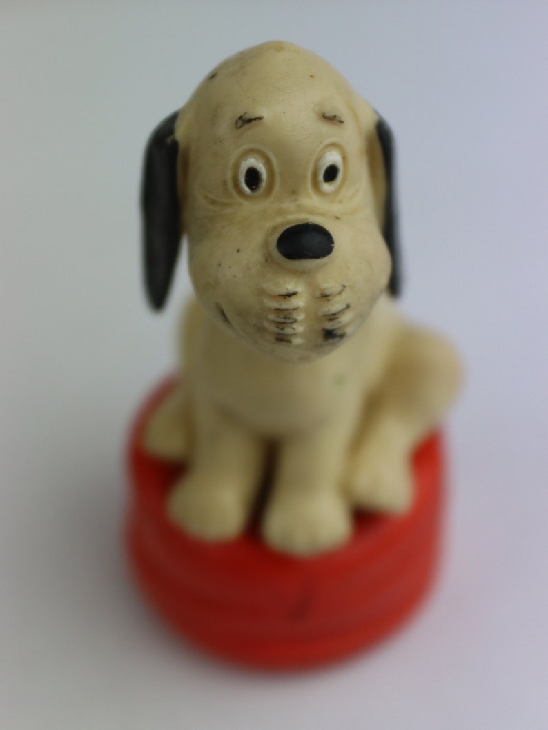 Vintage rubber Germany Loriot dog toy. germany toy. old doll. Vintage Toy. DDR toy. Rubber spaniel. gdr spaniel doll. soviet time toys image 7