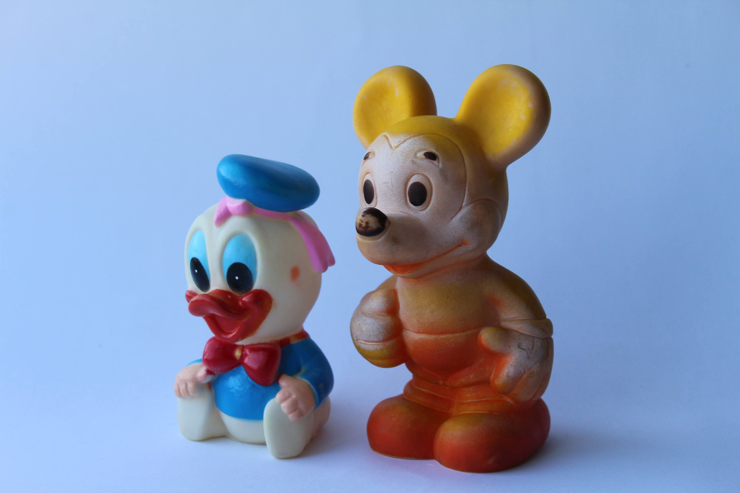 Vintage Rubber Mickey Mouse and Donald duck. Mickey Mouse. Etsy
