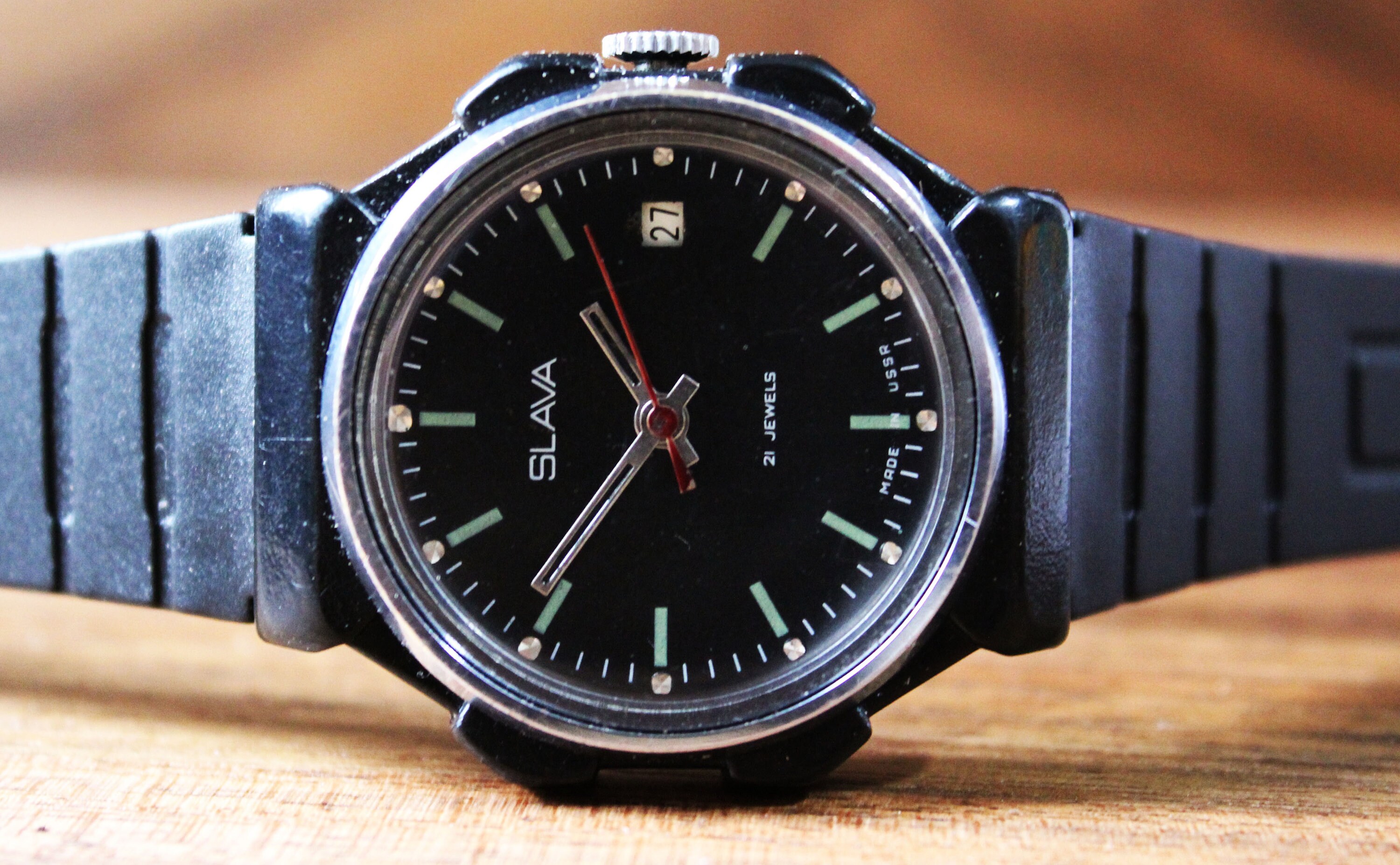 Vintage Mens Watch Slava Watch Mechanical Watch USSR Soviet