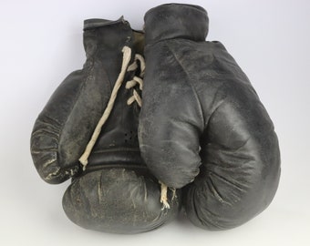 Soviet Boxing Gloves. Vintage Boxing Gloves. Leather Gloves. Leather. Box. Sport. Antique  Boxing Gloves. Retro. Soviet.USSR.