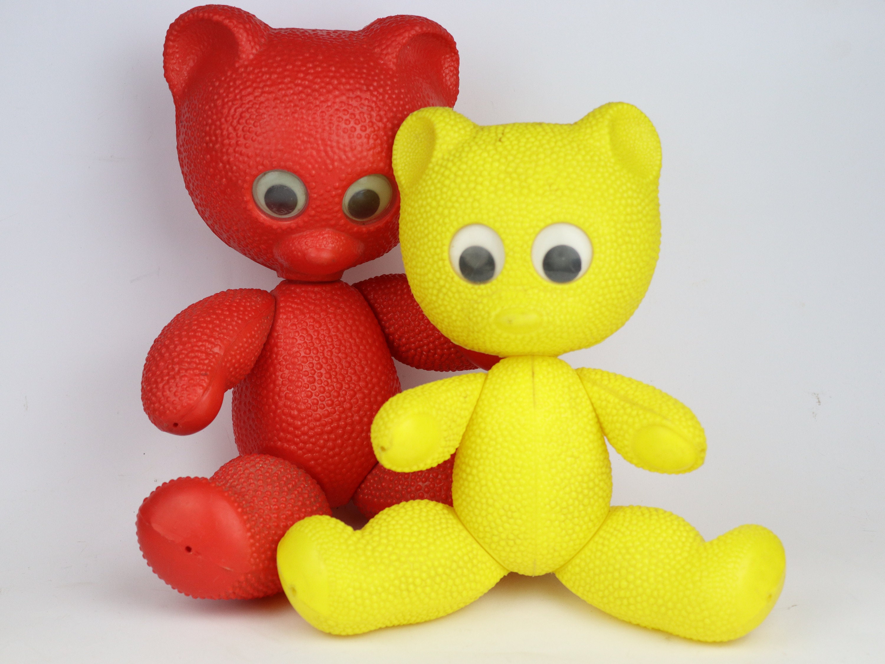 Pair of rare Soviet plastic bears vintage plastic bear. Toy Etsy