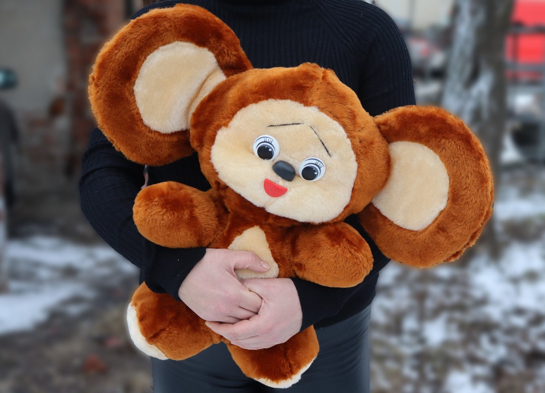 Big Soviet Cheburashka. Vintage Cheburashka. Retro Toy Cheburashka ...