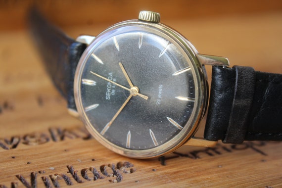 Rare Soviet watch, SEKONDA de luxe, 23 jewels, Me… - image 2