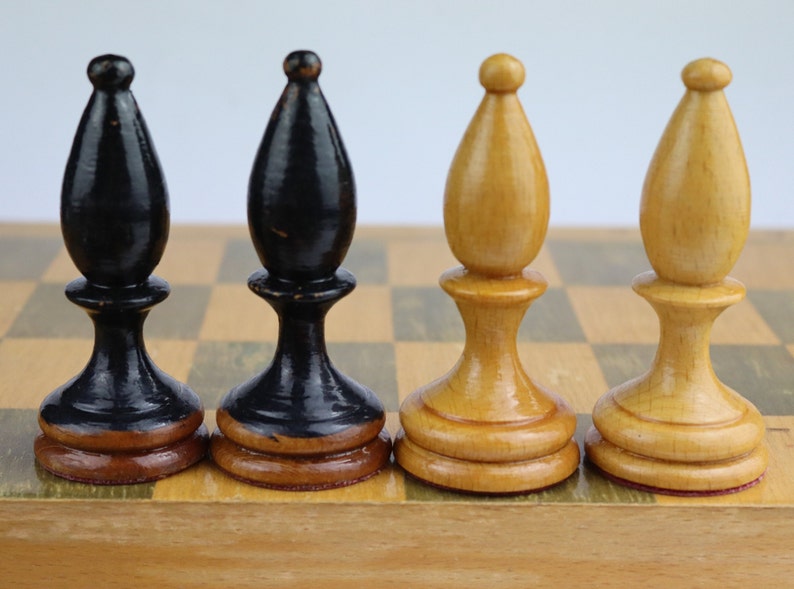 Vintage tournament chess set Big Soviet wooden chess set Large chess USSR russia,christmas gift,gift idea