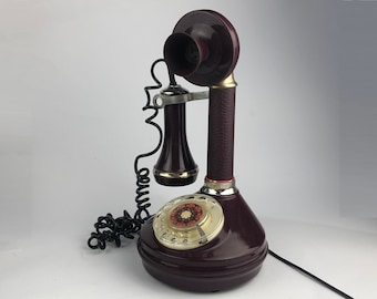 Soviet phone. Desk phone. rotary phone. Disk phone. Vintage phone USSR. cherry phone, ,christmas gift,gift idea