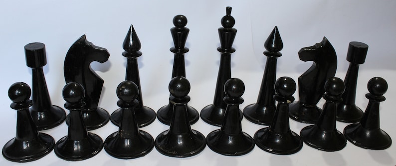 Big Soviet chess set Giant. Giant chess. Vintage chess USSR. Wooden chess. garden chess, ,christmas gift,gift idea image 3