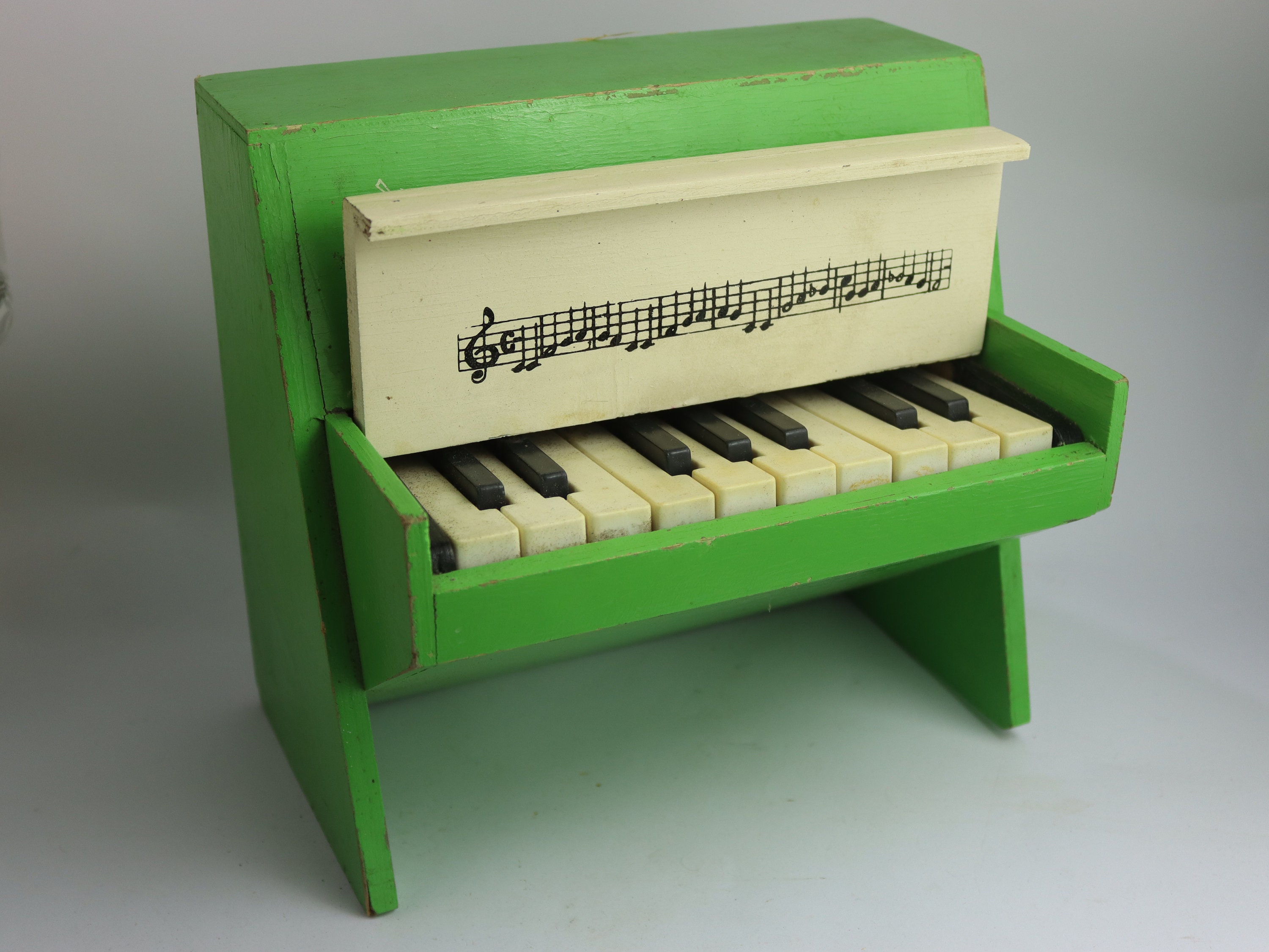 Soviet Piano Toy. Vintage Wooden Piano Toy With Defects. Grand Toy