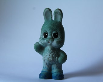 Lapin en caoutchouc soviétique, lapin, lièvre, jouet soviétique, jouet vintage, animaux soviétiques, jouet, URSS, cadeau de Noël, idée cadeau