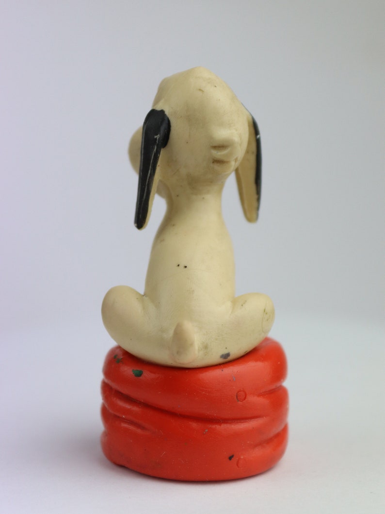 Vintage rubber Germany Loriot dog toy. germany toy. old doll. Vintage Toy. DDR toy. Rubber spaniel. gdr spaniel doll. soviet time toys image 3