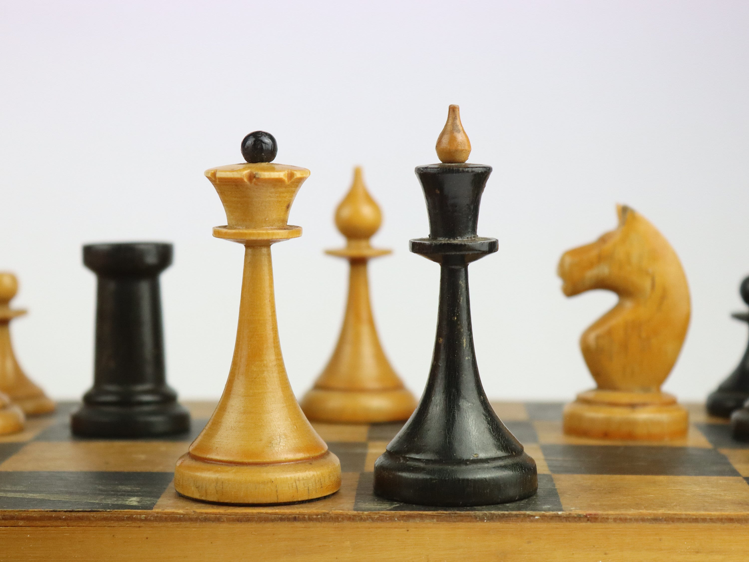 Chess, Soviet wooden tournament chess set vintage, made in USSR chess ...