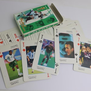 carte da gioco vintage, carte da gioco originali vintage, sovietiche retrò rare urss esclusive giocatori di calcio retrò sport made in ussr