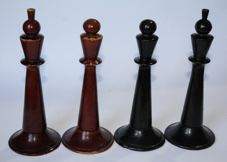 Big Soviet chess set Giant. Giant chess. Vintage chess USSR. Wooden chess. garden chess, ,christmas gift,gift idea image 4