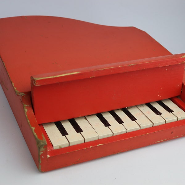 Soviet wooden piano toy. Vintage wooden piano toy. grand toy. Musical toy. Vintage grand piano. Vintage toy. music