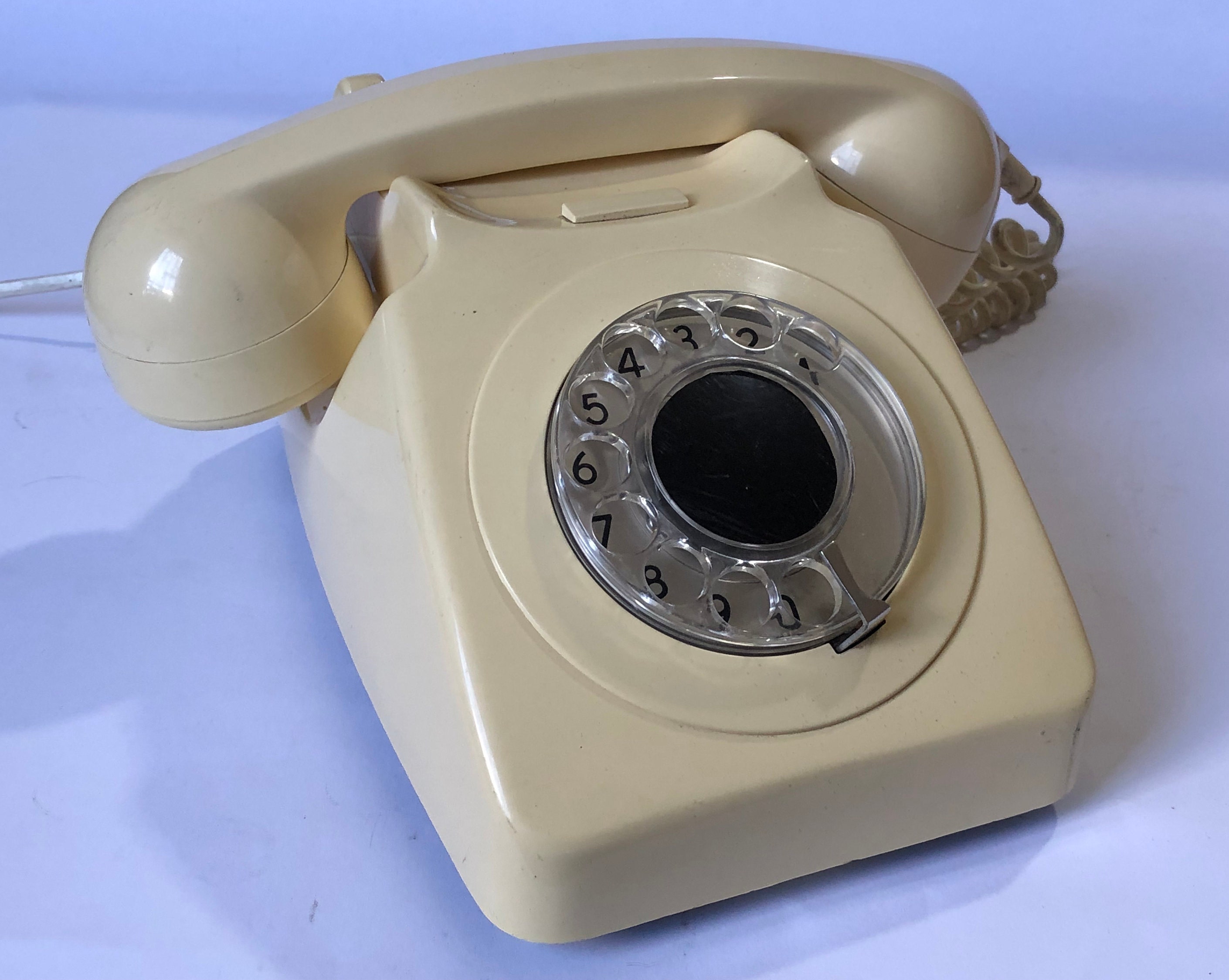 Vintage phone. Desk phone. rotary phone. Disk phone. Vintage phone USSR. beige phone, ,christmas gift,gift idea