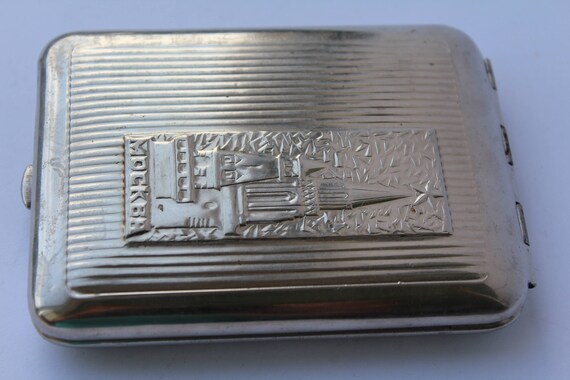 Soviet cigarette case. Metal vintage cigarette ca… - image 5