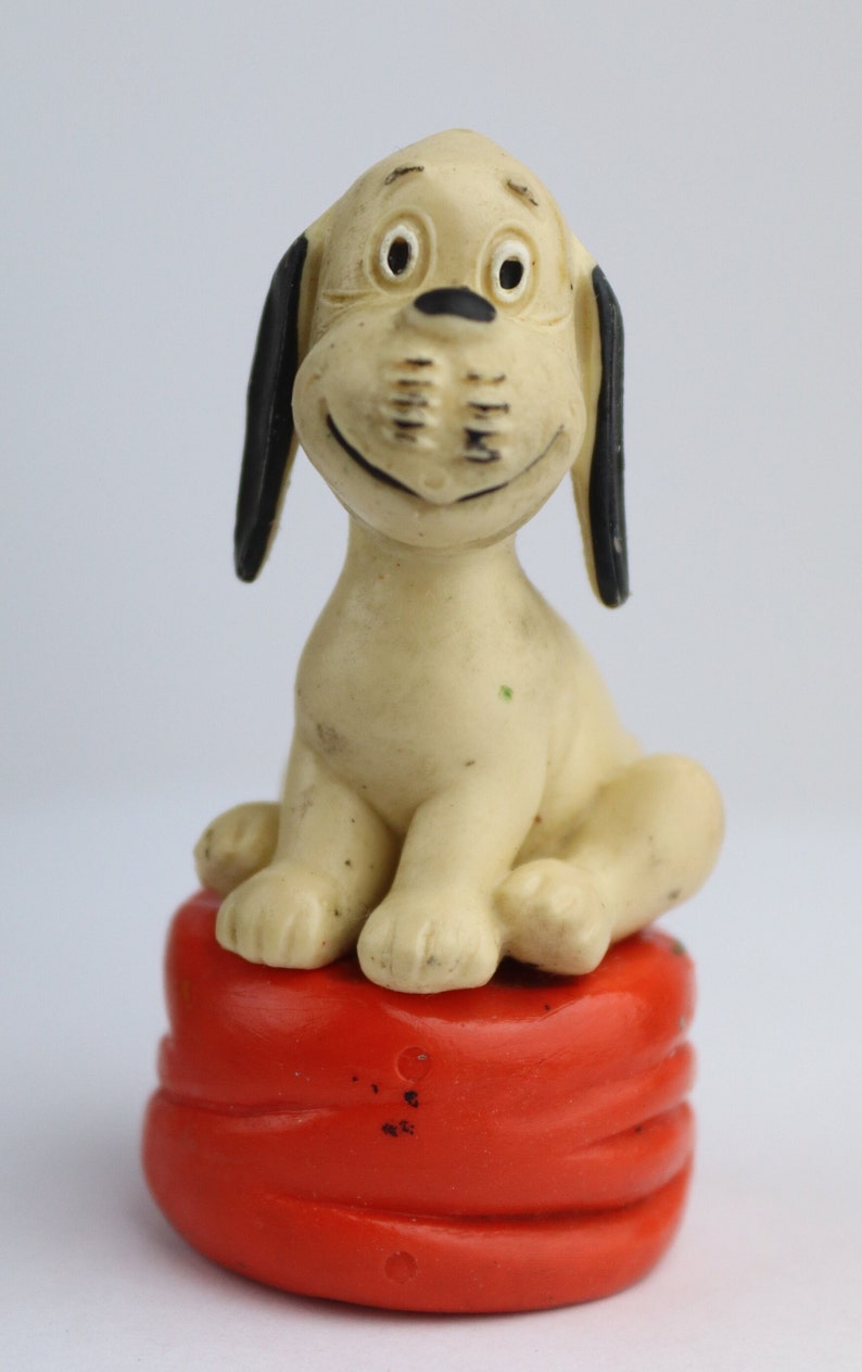 Vintage rubber Germany Loriot dog toy. germany toy. old doll. Vintage Toy. DDR toy. Rubber spaniel. gdr spaniel doll. soviet time toys image 6