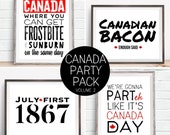 Items Similar To Digital Prints Canada Day Party Decor Canada