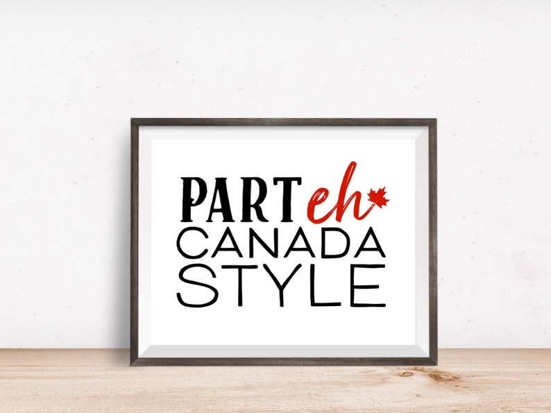 Digital Prints Canada Day Printable Canada Print Canada Etsy