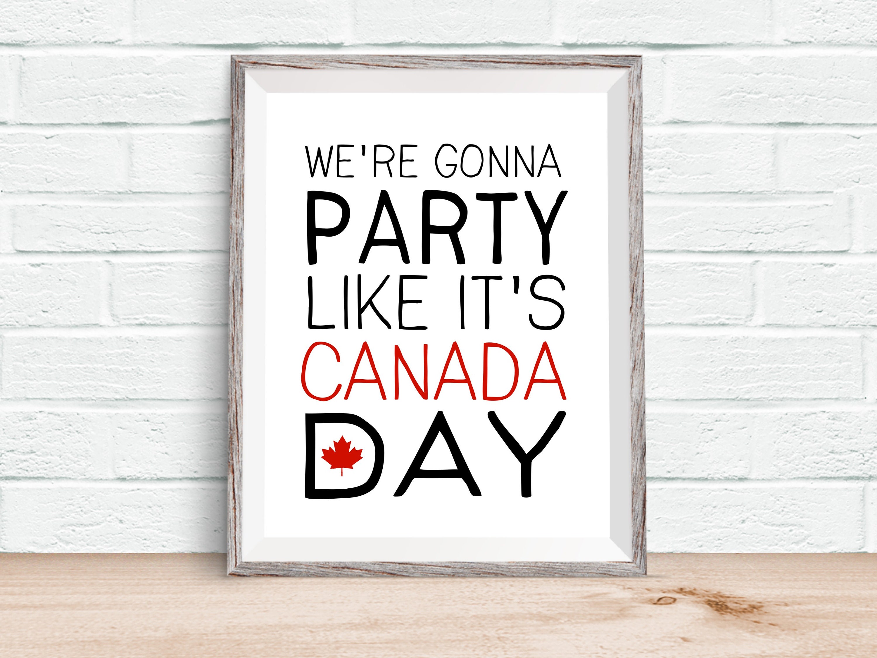 Digital Prints Canada Day Printable Canada Print Canada Etsy