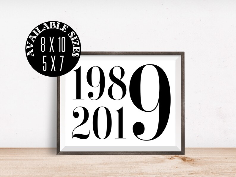 Digital Prints 30th Birthday 30th Birthday Decorations Etsy