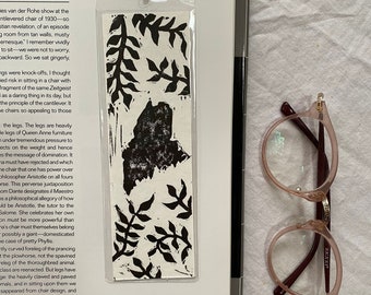 Maine Bookmark | Handprinted Bookmark | Handmade Bookmark