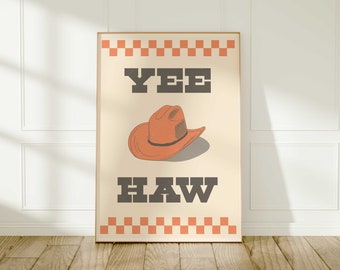 YEEHAW Cowgirl Print