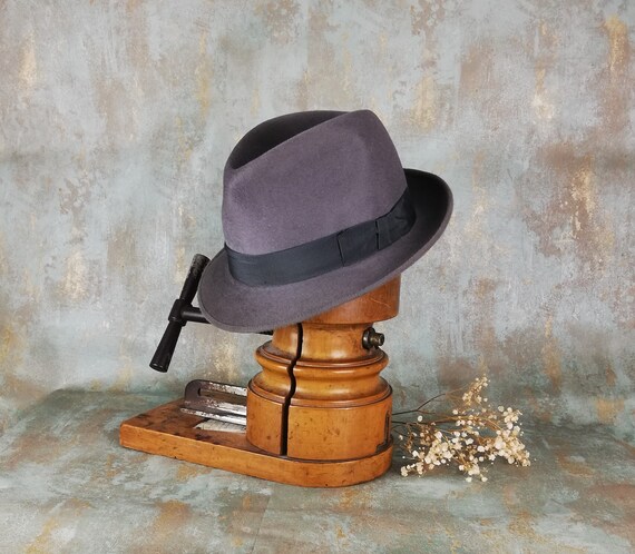 Fur Felt BARBISIO Fedora Hat from 80s
