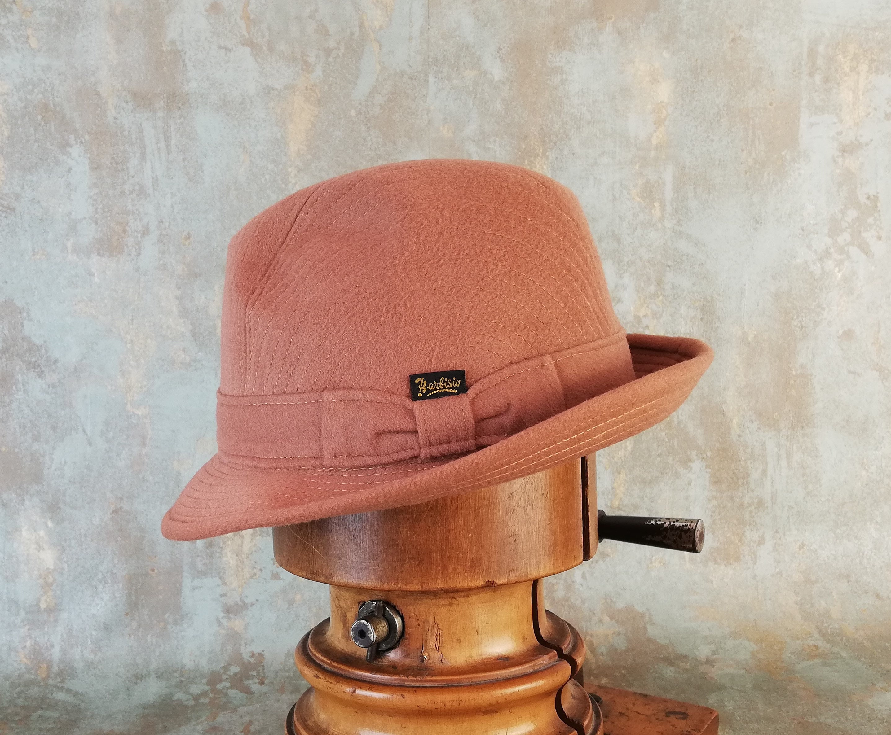 Vintage italiano Barbisio trilby sombrero en beige de los años | Etsy