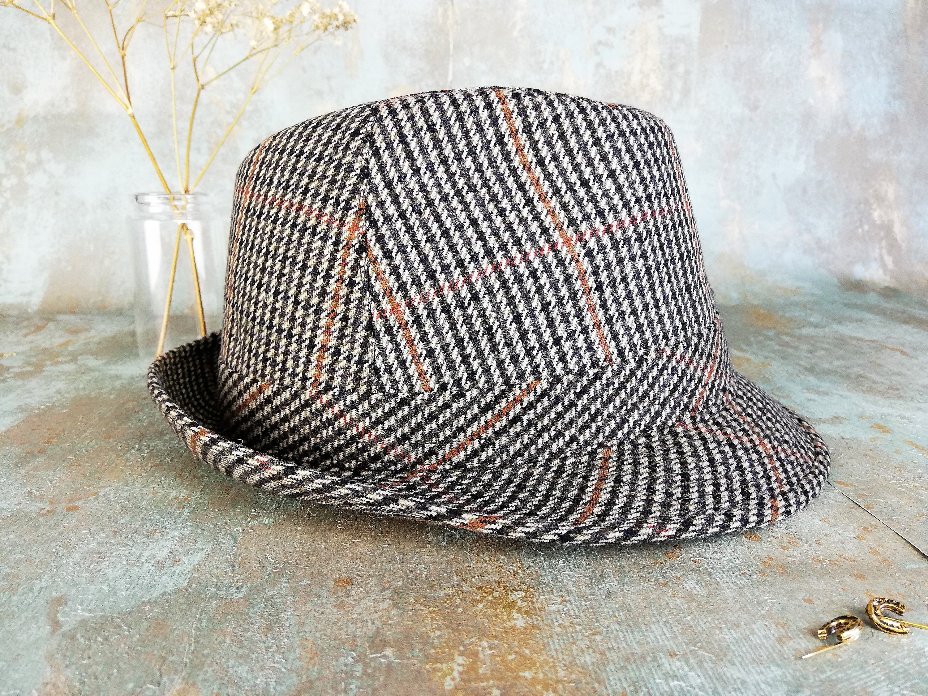 Brown Borsalino Trilby Hat 