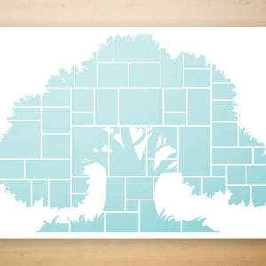 24x36&quot; Family Tree Photo Collage Template | Photoshop Collage | Custom Collage